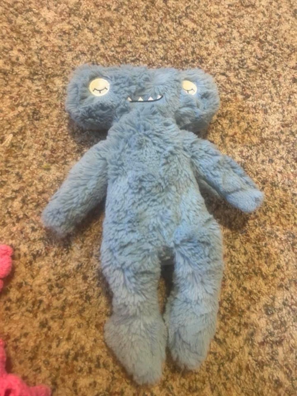 Blue Plush Monster Stuffed Toy - Cozy Cuddly Companion